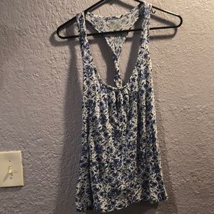 Converse floral tank
